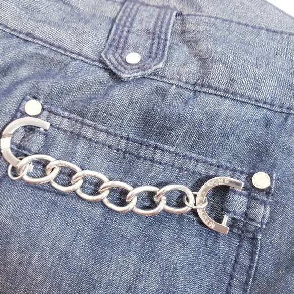 Michael Kors Chains Wide Leg Jeans - Picture 9 of 12